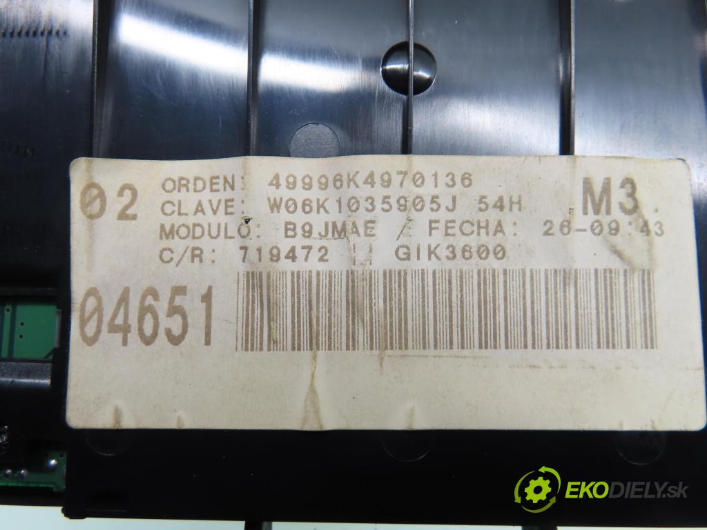 SEAT IBIZA II (6K1) HB 2000 44,00 1.4 i - ABD 1390,00 ZOBRAZIT: 6K1035905J