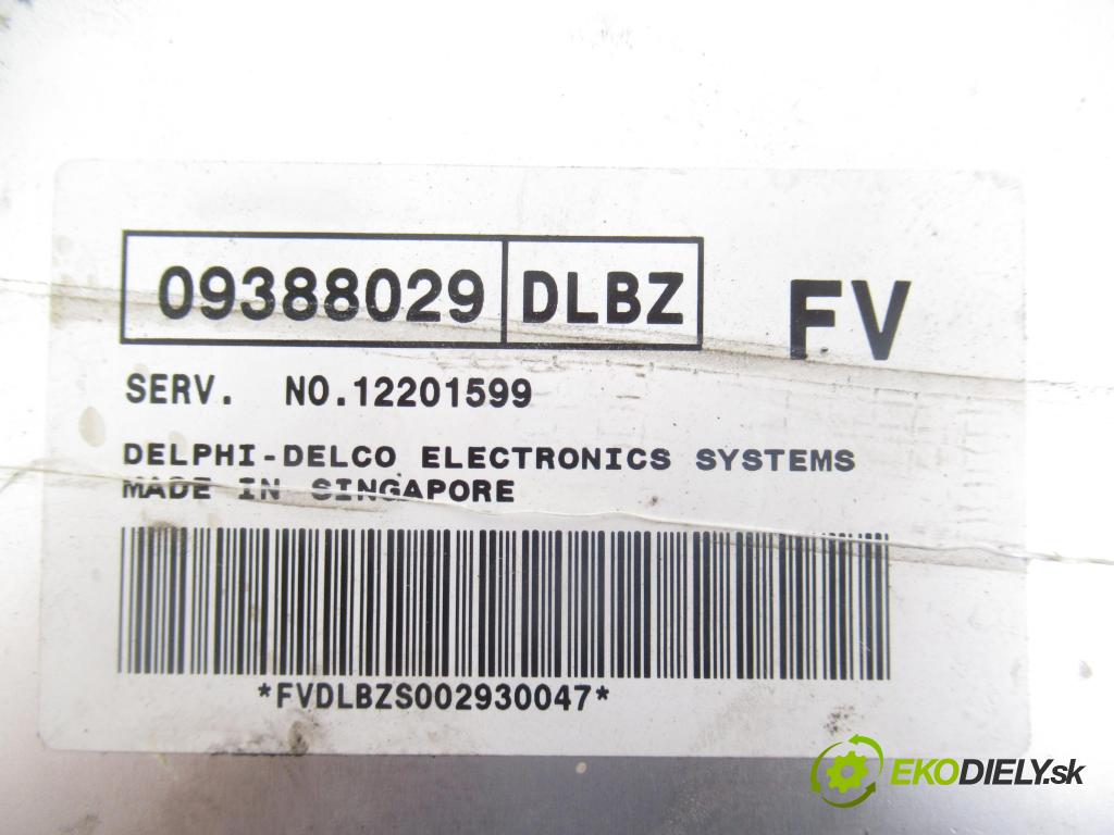 DAEWOO LANOS (KLAT) HB 2001 78,00 1.6 16V - A16DMS 1598,00 řídící jednotka motora 09388029