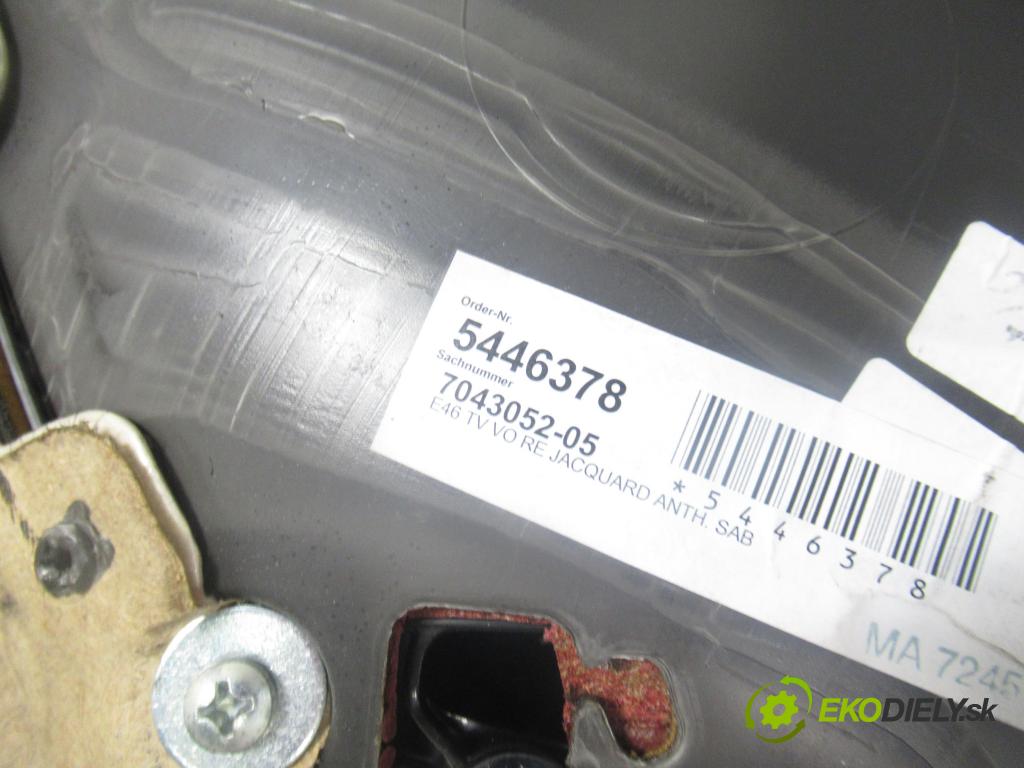 BMW 3 Touring (E46) KOMBI 2004 110,00 320 d 150 - M47 D20 (204D4) 1995,00 čalúnenie Dvere PP 7043052