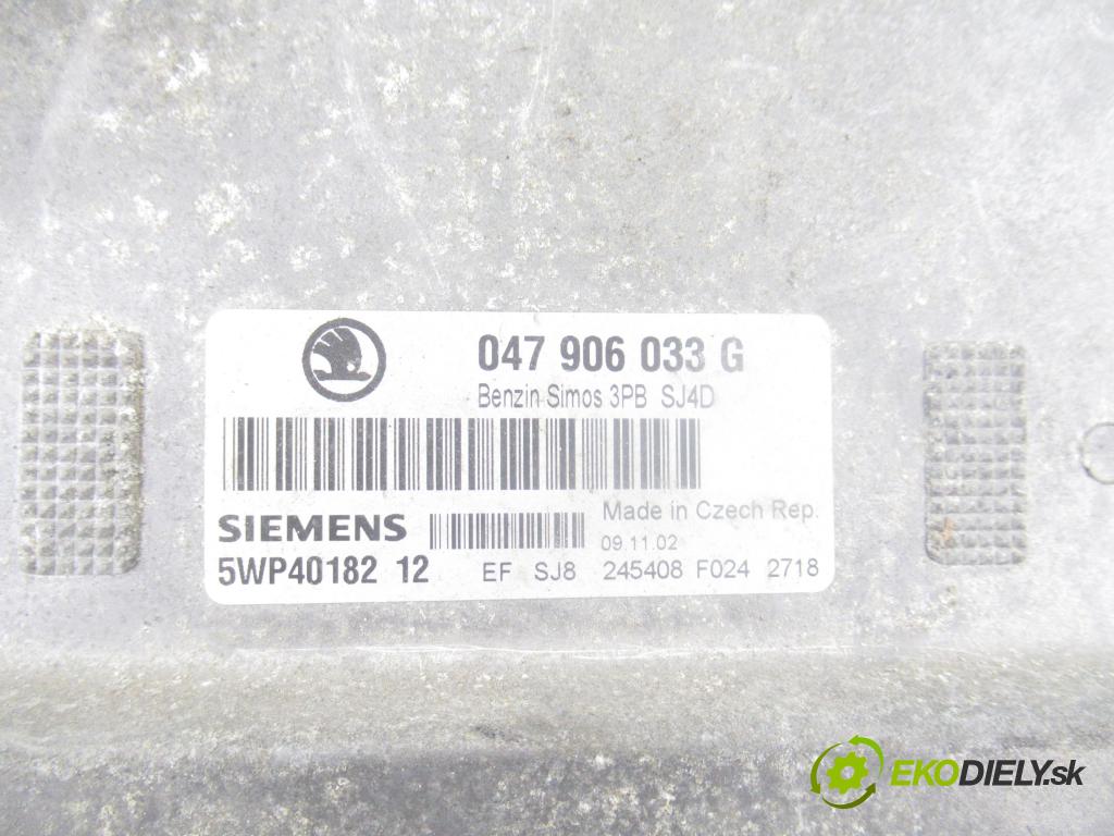 SKODA FABIA I Combi (6Y5) KOMBI 2002 50,00 1.4 - AME 1397,00 spinačka / imobilizéra IMMO / Riadiaca jednotka 047906033G ; 5WP4018212 ; 6Q2937049C