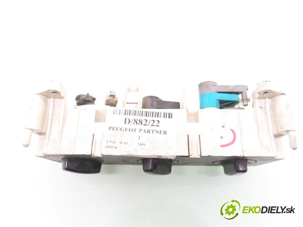 PEUGEOT PARTNER Combispace (5F) KOMBIVAN 2001 51,00 1.9 D - WJZ (DW8) 1868,00 Panel topení 654986J