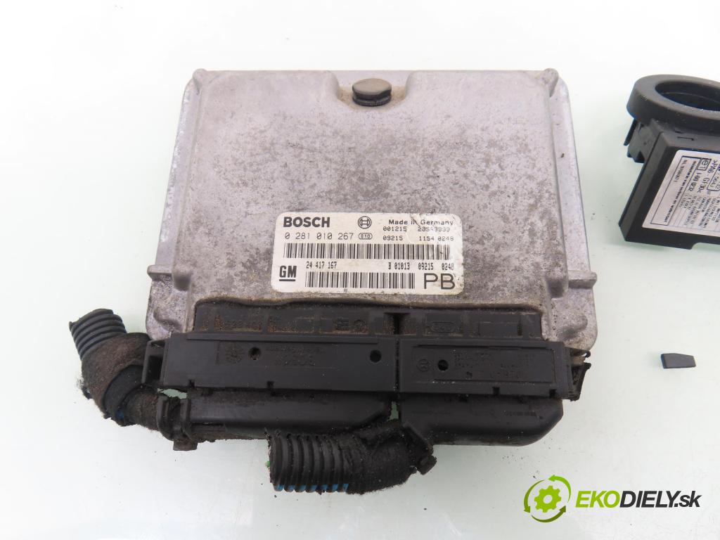 OPEL ASTRA G liftback (T98) HB 2001 74,00 2.0 DTI 16V - X 20 DTH 1995,00 spínačka / imobilizéra IMMO / řídící jednotka 0281010267 ; 24417167