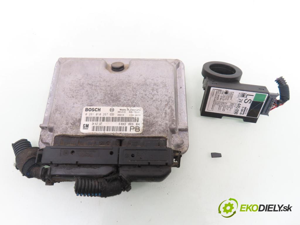 OPEL ASTRA G liftback (T98) HB 2001 74,00 2.0 DTI 16V - X 20 DTH 1995,00 spínačka / imobilizéra IMMO / řídící jednotka 0281010267 ; 24417167