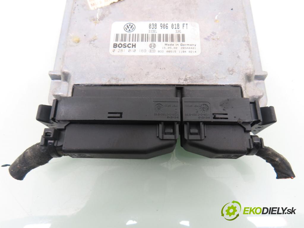VW PASSAT B5 (3B2) SEDAN 2000 81,00 1.9 TDI - AVG 1896,00 řídící jednotka motora 038906018FT ; 0281010169