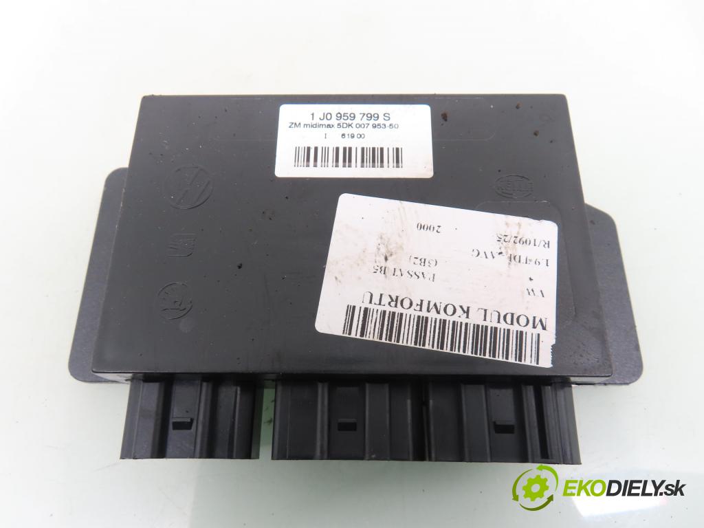 VW PASSAT B5 (3B2) SEDAN 2000 81,00 1.9 TDI - AVG 1896,00 MODUL komfortu 1J0959799S