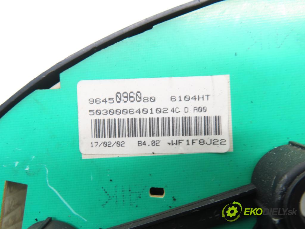 PEUGEOT 206 liftback (2A/C) HB 2000 440,00 1.1 i - HFX (TU1JP) 1124,00 prístrojovka elektrický 9645096080