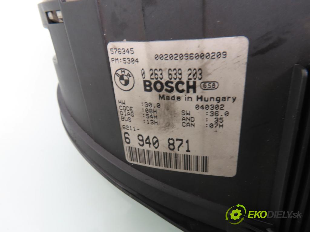 BMW 3 Touring (E46) KOMBI 2004 110,00 320 d 150 - M47 D20 (204D4) 1995,00 Prístrojovka elektrický 0263639203 ; 6940871