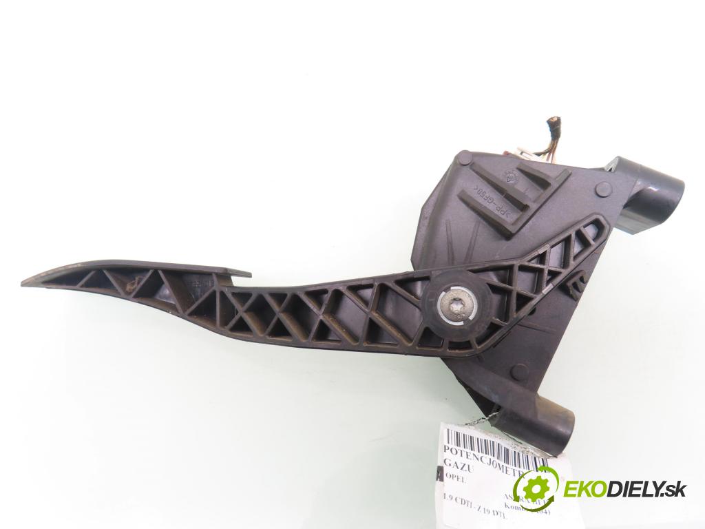 OPEL ASTRA H Kombi (A04) KOMBI 2007 74,00 1.9 CDTI - Z 19 DTL 1910,00 Potenciometer plynu 9157998BK (Potenciometer plynového pedálu)