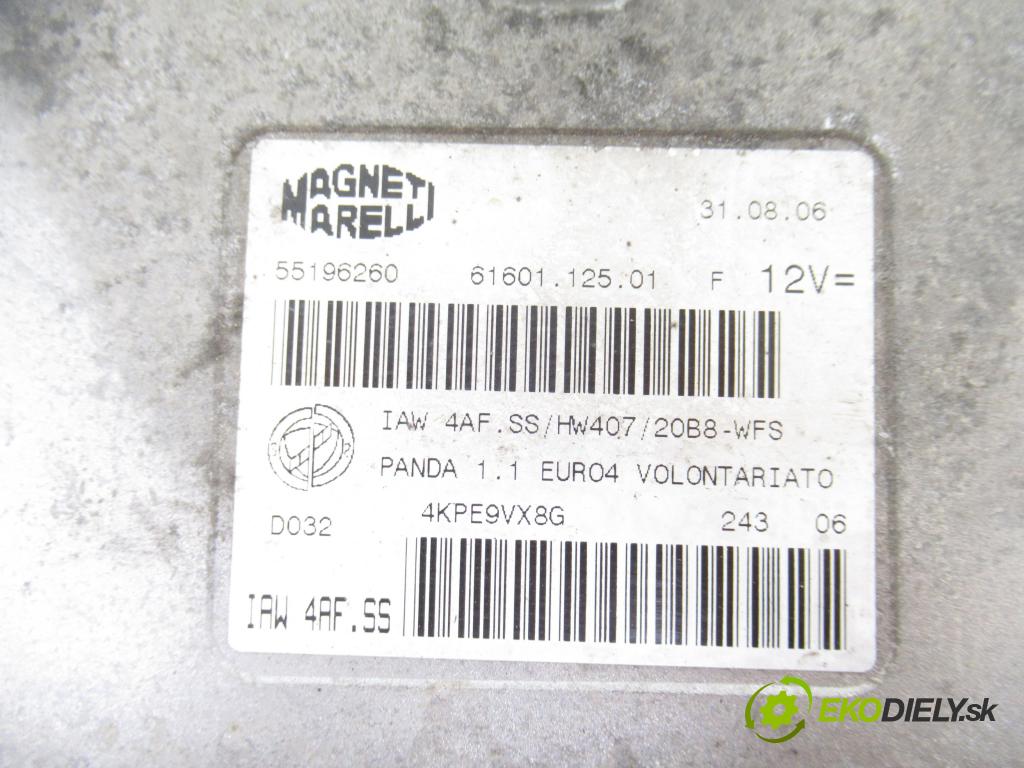 FIAT PANDA Van (169_) VAN 2006 40,00 1.1 - 187 A1.000 1108,00 řídící jednotka motora 6160112501 ; 55196260