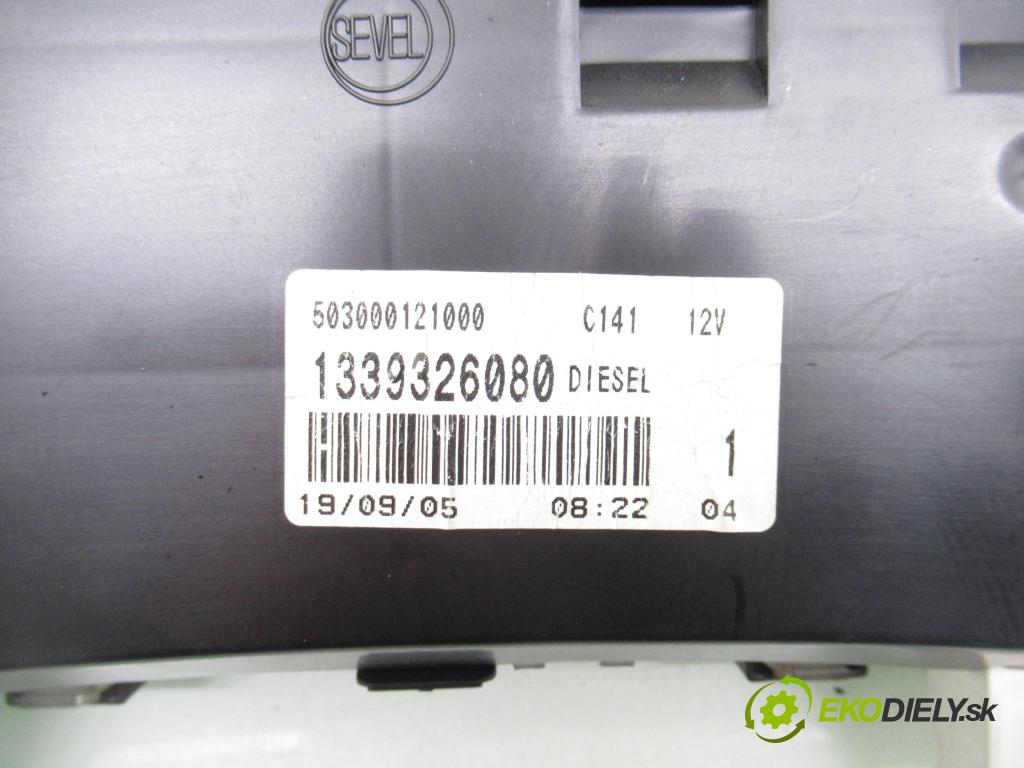 FIAT DUCATO Skrzynia (244_) FURGON 2005 62,00 2.0 JTD 8V 84 - RHV (PSA) 1997,00 prístrojovka elektrický 1339326080