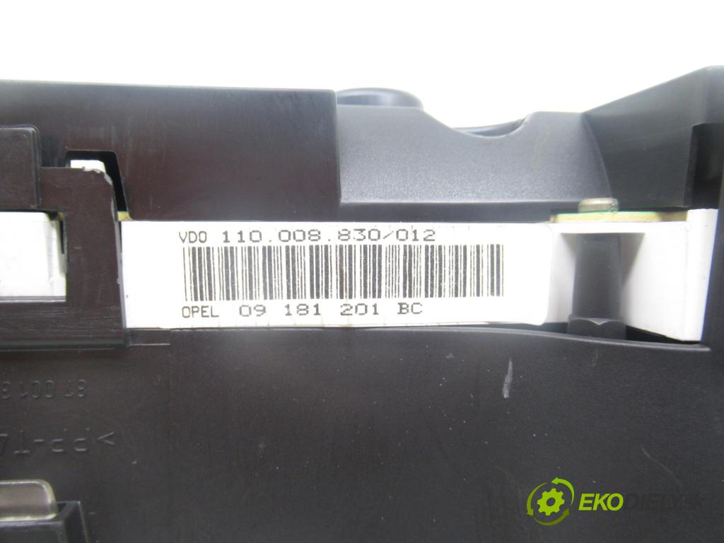 OPEL ASTRA G Kombi (T98) KOMBI 1999 60,00 2.0 DI - X 20 DTL 1995,00 prístrojovka elektrický 09181201BC