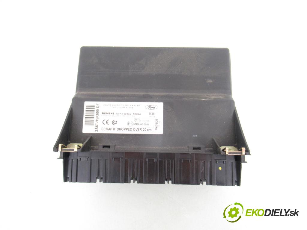 FORD FIESTA V (JH_, JD_) HB 2003 55,00 1.25 16V - FUJB 1242,00 spinačka / imobilizéra IMMO / Riadiaca jednotka 3S6112A650CB ; S118107004D ; 2S6T15K600DF