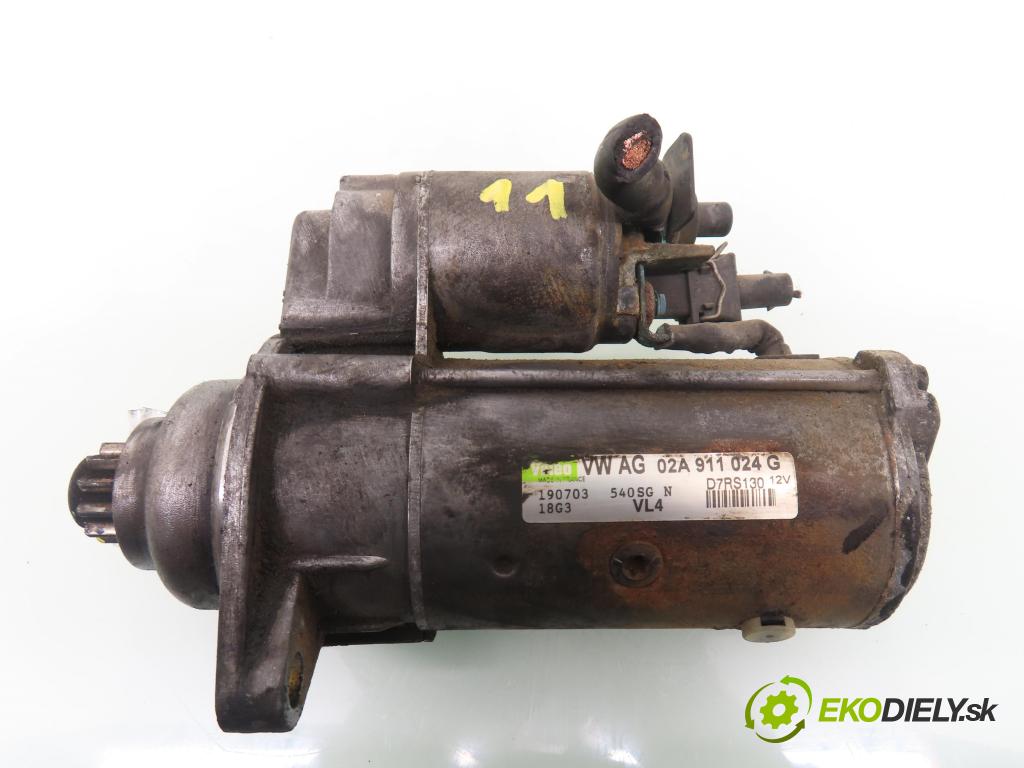 SKODA FABIA I Combi (6Y5) KOMBI 2003 74,00 1.9 TDI - ATD 1896,00 startér D7RS130 ; 02A911024G (Startér)