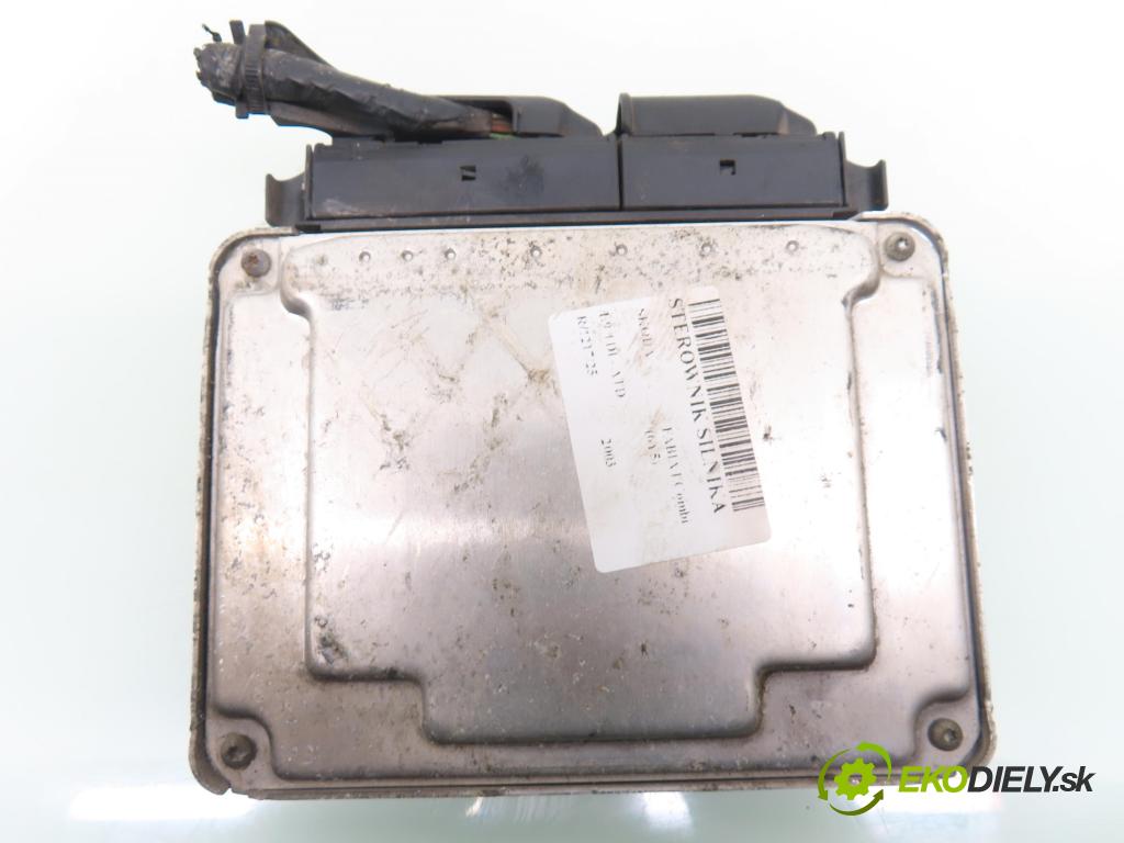 SKODA FABIA I Combi (6Y5) KOMBI 2003 74,00 1.9 TDI - ATD 1896,00 Riadiaca jednotka Motor 038906019KT ; 0281011219
