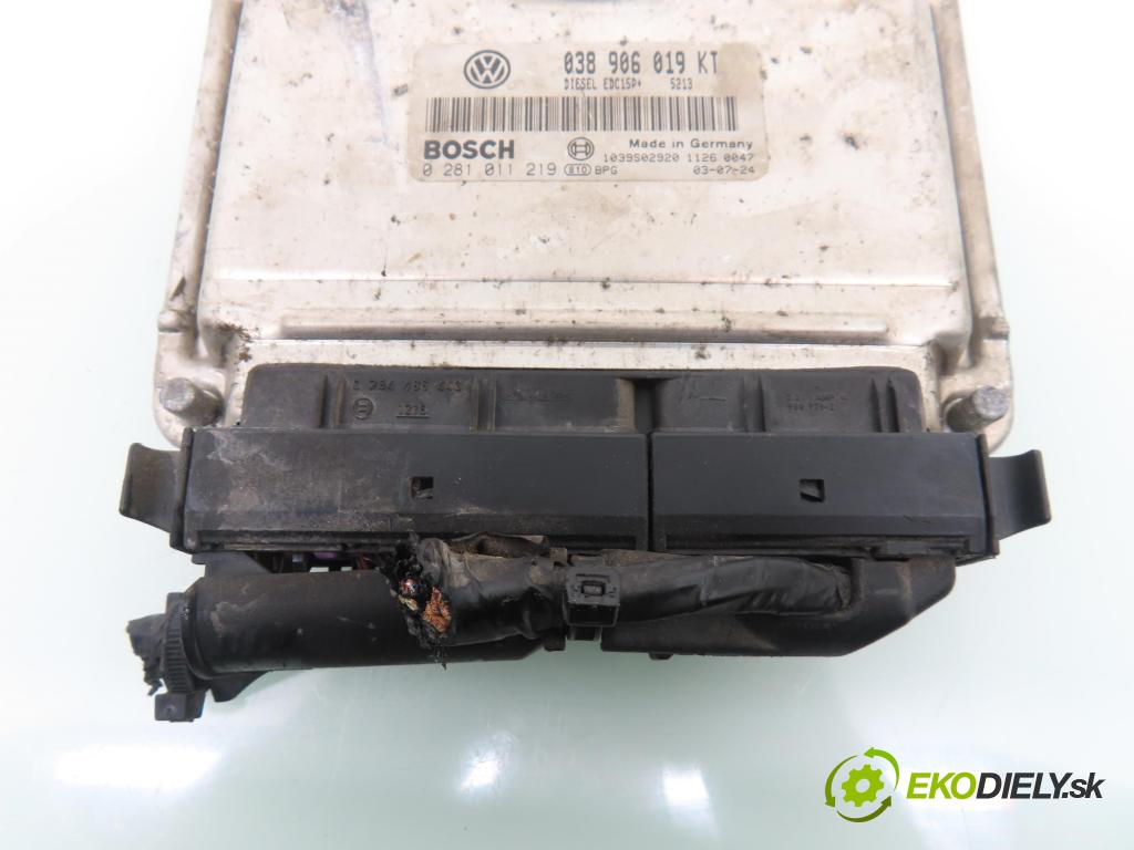 SKODA FABIA I Combi (6Y5) KOMBI 2003 74,00 1.9 TDI - ATD 1896,00 Riadiaca jednotka Motor 038906019KT ; 0281011219