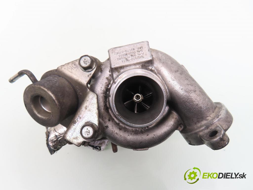 CITROEN C4 I (LC_) HB 2005 66,00 1.6 HDi - 9HX (DV6ATED4) 1560,00 Turbodúchadlo 9657530580 ; TD025S206T4 ; 4917307502 (Turbodúchadlo (kompletné))