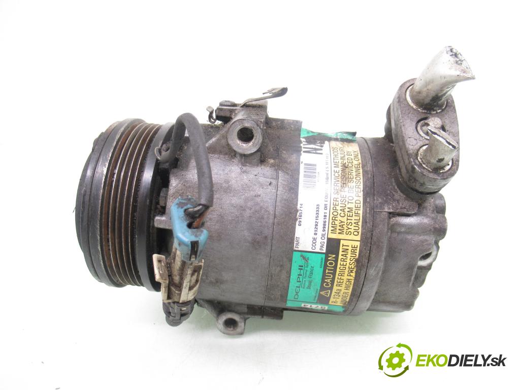 OPEL ASTRA G Kombi (T98) KOMBI 1999 60,00 2.0 DI - X 20 DTL 1995,00 KOMPRESOR: klimatizácie 09165714 (Kompresor klimatizácie)