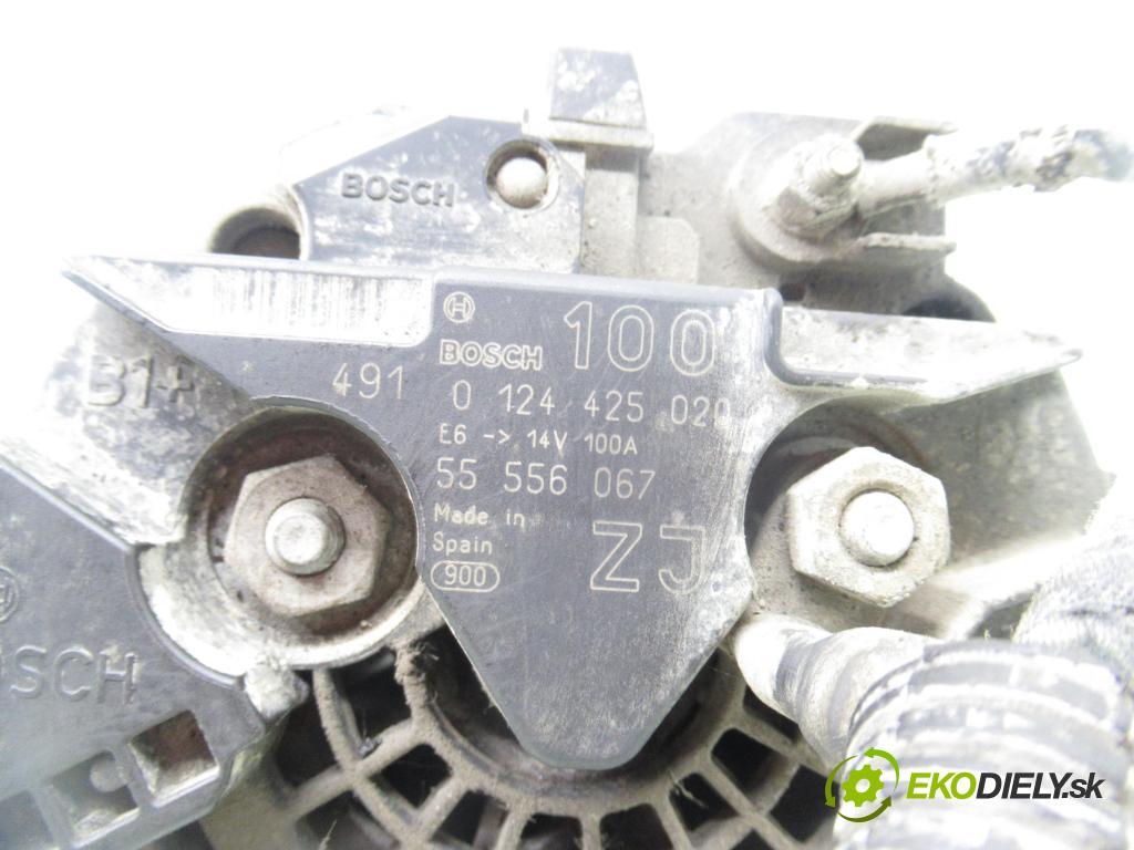 OPEL ASTRA H (A04) HB 2004 77,00 1.6 - Z 16 XEP 1598,00 Alternátor 0124425020 ; 55556067 (Alternátor)