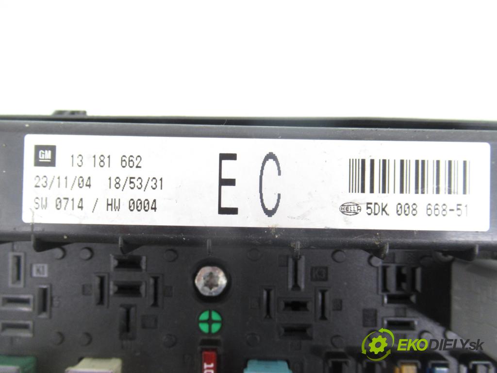 OPEL ASTRA H (A04) HB 2005 77,00 1.6 - Z 16 XEP 1598,00 spínačka / imobilizéra IMMO / řídící jednotka 12230740 ; 13180773 ; 13181662