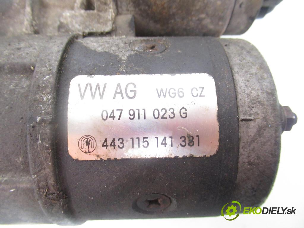 SKODA FABIA I Combi (6Y5) KOMBI 2002 50,00 1.4 - AME 1397,00 Štartér 047911023G ; 443115141331 (Štartér)