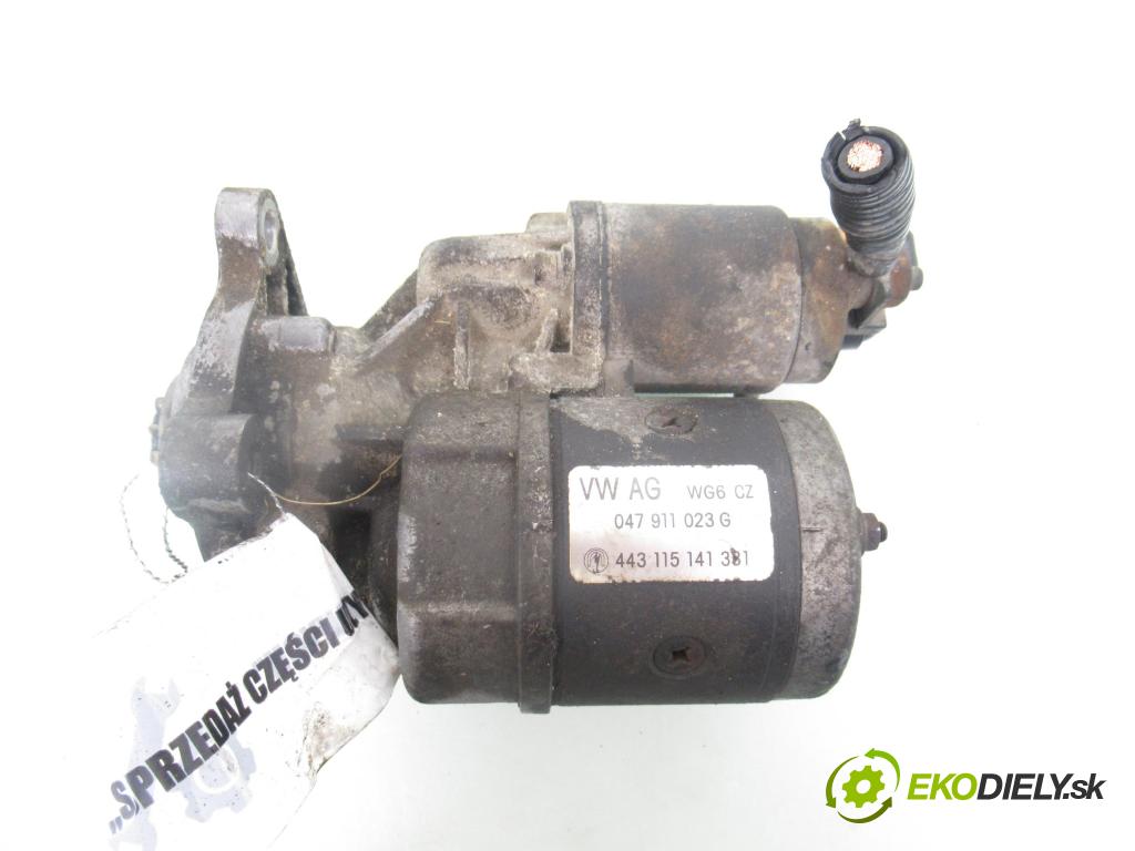SKODA FABIA I Combi (6Y5) KOMBI 2002 50,00 1.4 - AME 1397,00 Štartér 047911023G ; 443115141331 (Štartér)