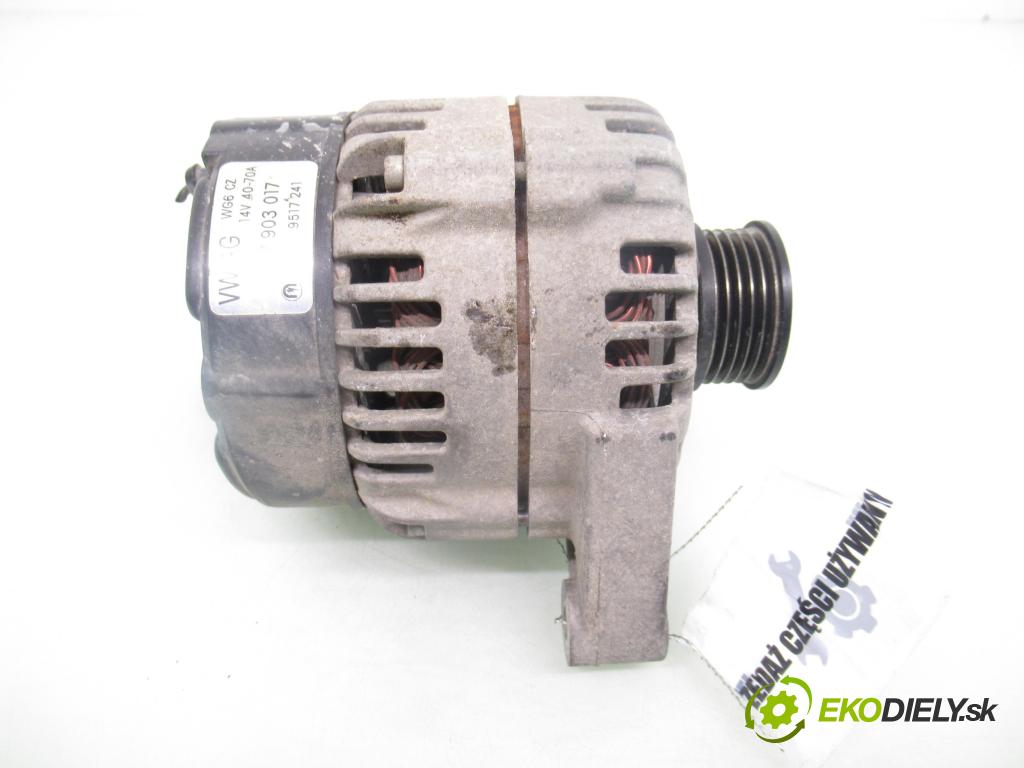 SKODA FABIA I (6Y2) HB 2001 44,00 1.4 MPi 60 - AZE 1397,00 Alternátor 047903017 ; 9517241 (Alternátor)