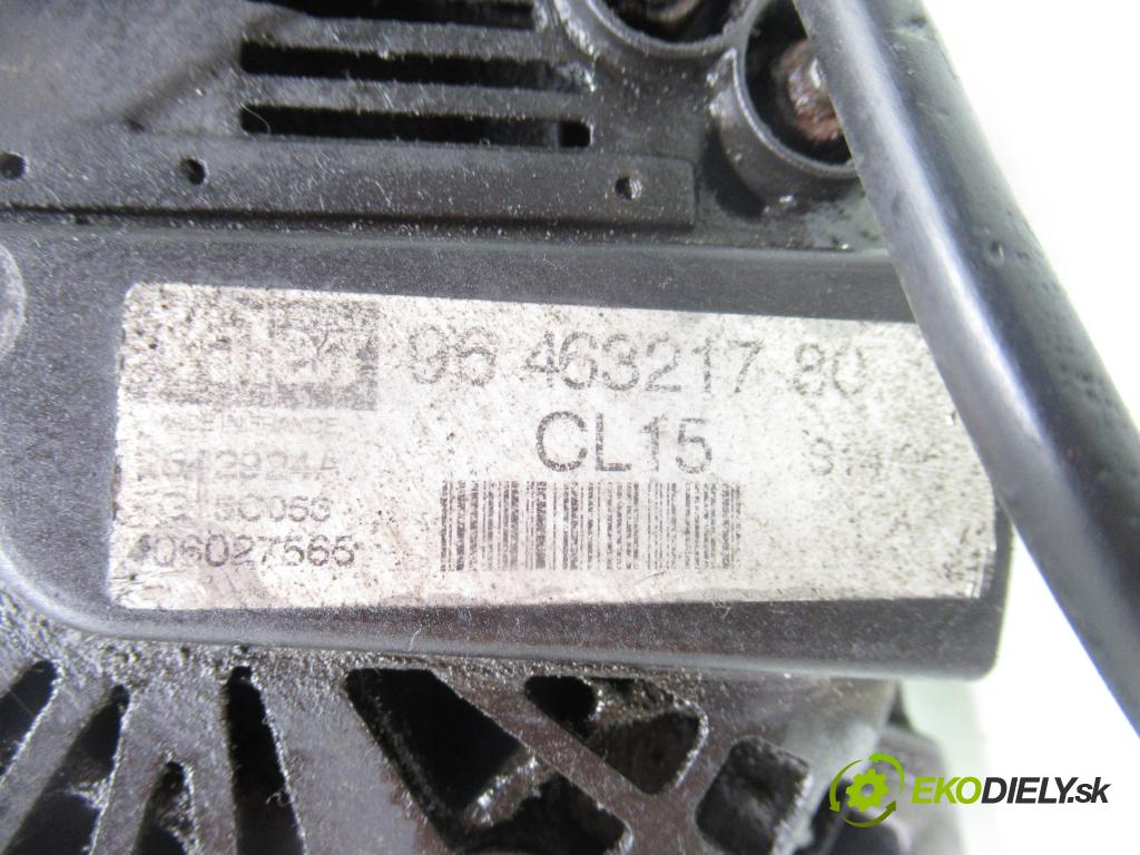 PEUGEOT 407 (6D_) SEDAN 2006 80,00 1.6 HDi 110 - 9HZ (DV6TED4) 1560,00 Alternátor 9646321780 (Alternátor)