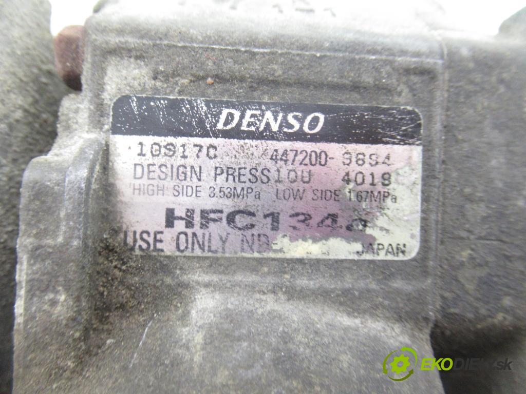 HONDA ACCORD VI (CK, CG, CH, CF8) SEDAN 1999 108,00 2.0 VTEC 147 - F20B6 1997,00 KOMPRESOR: klimatizácie 10S17C ; 4472003694 (Kompresor klimatizácie)