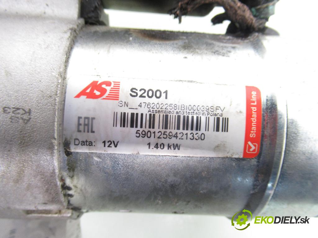 OPEL ASTRA H (A04) HB 2004 59,00 1.7 CDTI - Z 17 DTL 1686,00 Štartér S2001 (Štartér)