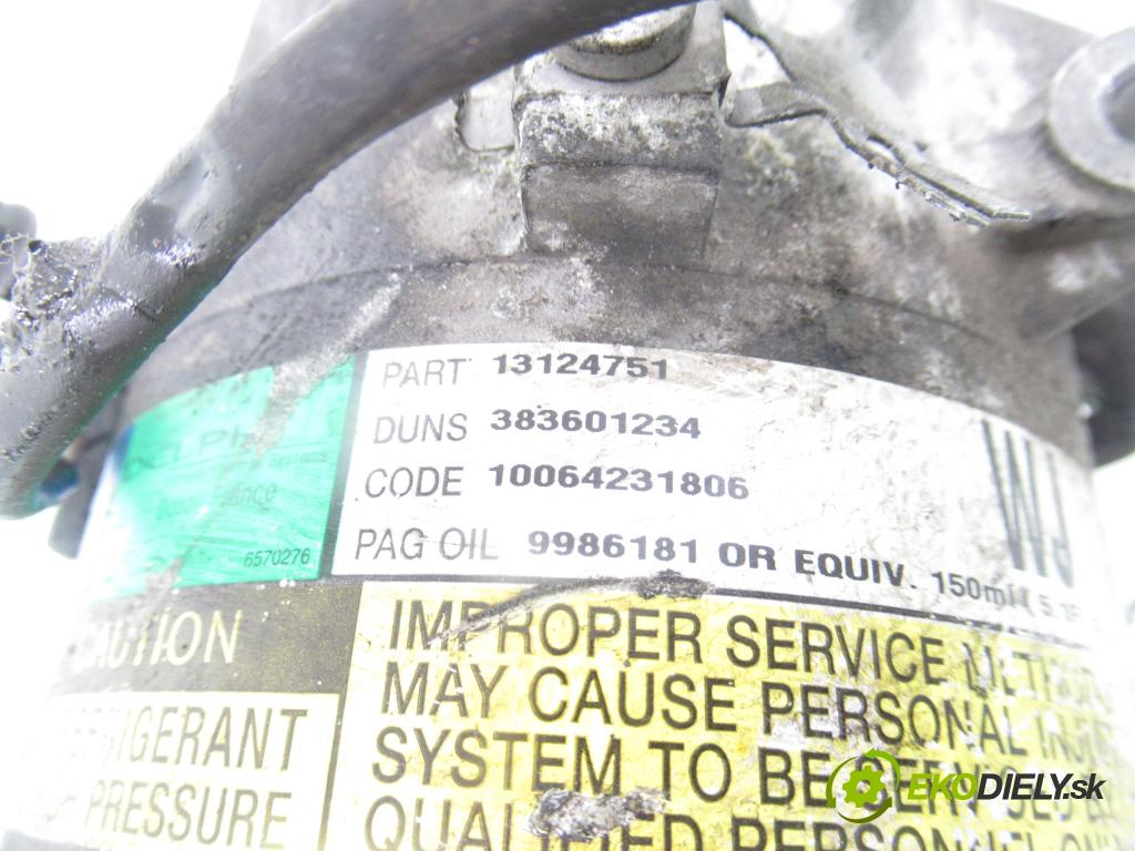 OPEL ASTRA H (A04) HB 2004 59,00 1.7 CDTI - Z 17 DTL 1686,00 KOMPRESOR: klimatizácie 13124751 ; 383601234 (Kompresor klimatizácie)