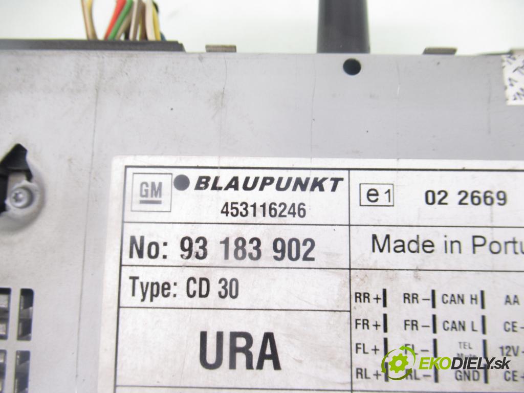 OPEL ASTRA H (A04) HB 2004 59,00 1.7 CDTI - Z 17 DTL 1686,00 RADIO CD 453116246 ; 317099190