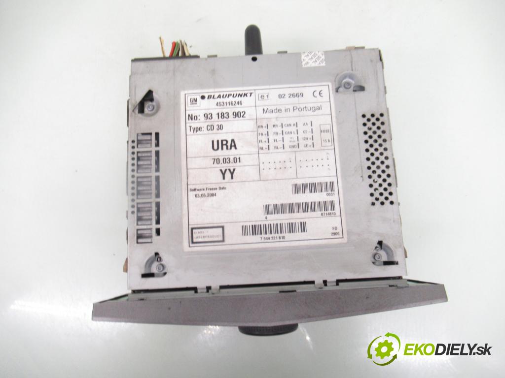 OPEL ASTRA H (A04) HB 2004 59,00 1.7 CDTI - Z 17 DTL 1686,00 RADIO CD 453116246 ; 317099190