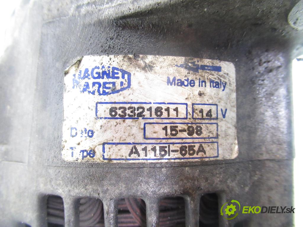FIAT PUNTO (188_) HB 2000 44,00 1.9 DS 60 (188.031, .051, .231, .251) - 188 A3.000 1910,00 Alternátor 63321611 (Alternátor)
