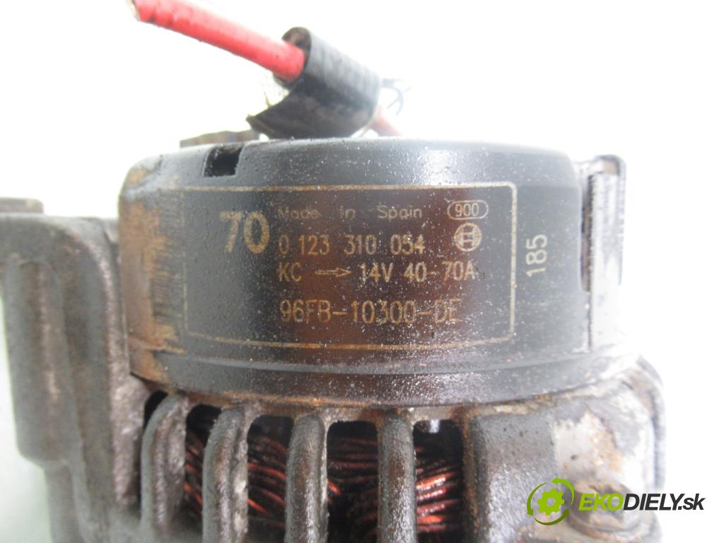 FORD FIESTA IV (JA_, JB_) HB 2001 44,00 1.3 i - J4C 1299,00 Alternátor 0123310054 ; 96FB10300DE (Alternátor)