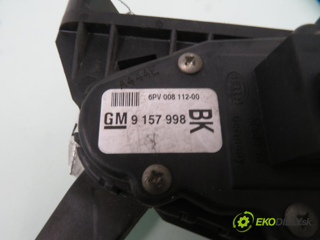 OPEL ASTRA H (A04) HB 2004 59,00 1.7 CDTI - Z 17 DTL 1686,00 potenciometr plynového pedálu 9157998BK ; 6PV008112OO (Potenciometr plynového pedálu)