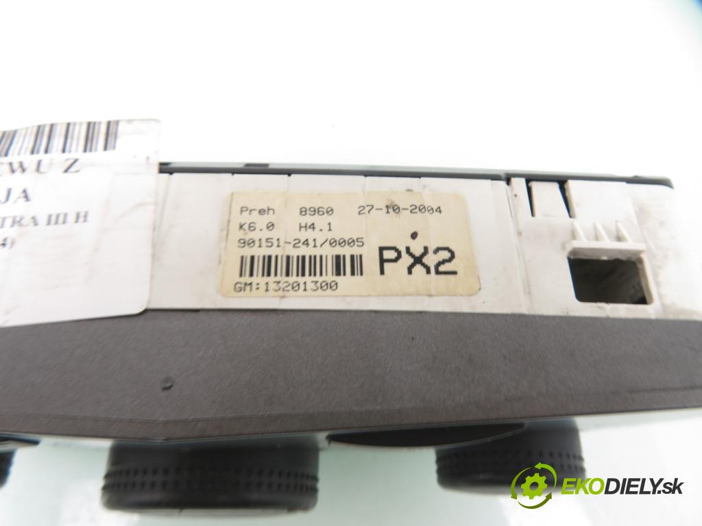 OPEL ASTRA H (A04) HB 2004 59,00 1.7 CDTI - Z 17 DTL 1686,00 Panel kúrenia KLIMATRONIK 13201300