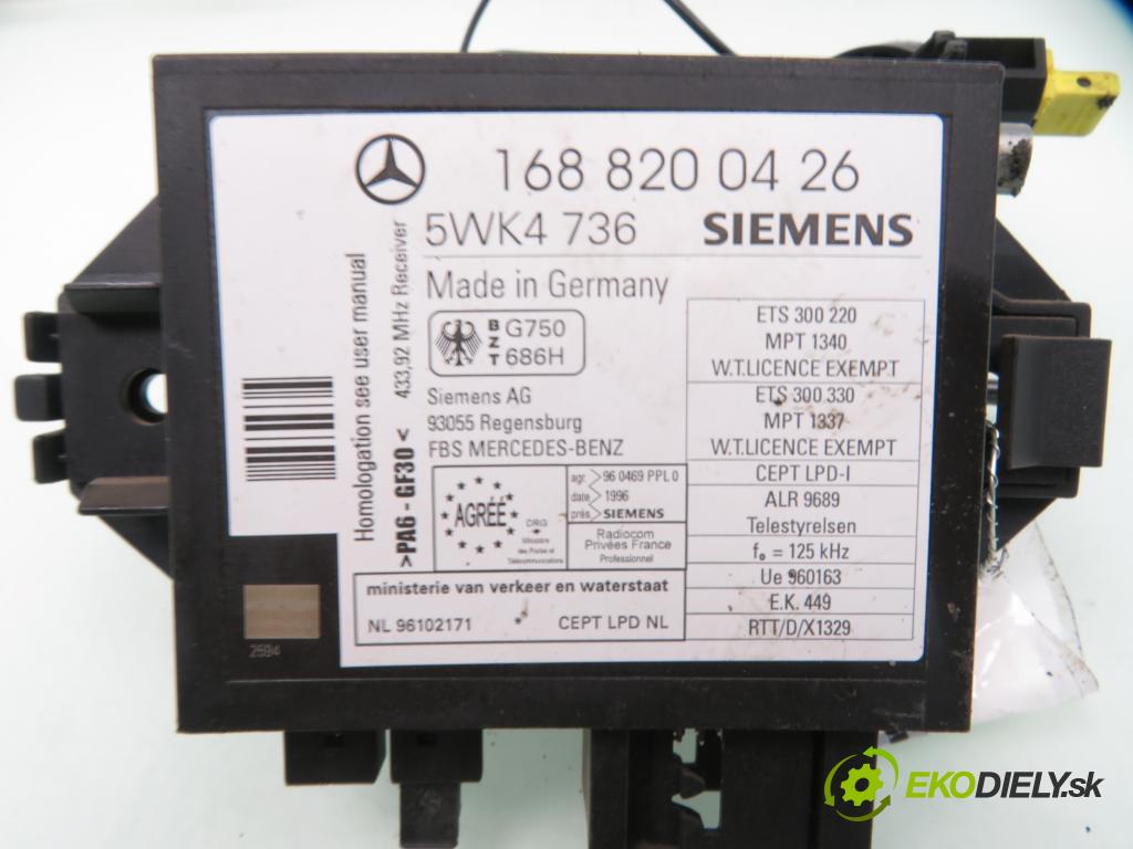 MERCEDES-BENZ KLASA A (W168) HB 1999 75,00 1.6 102 A 160  M 166.960 1598,00 spínačka 1688200426 (Spínací skříňka)