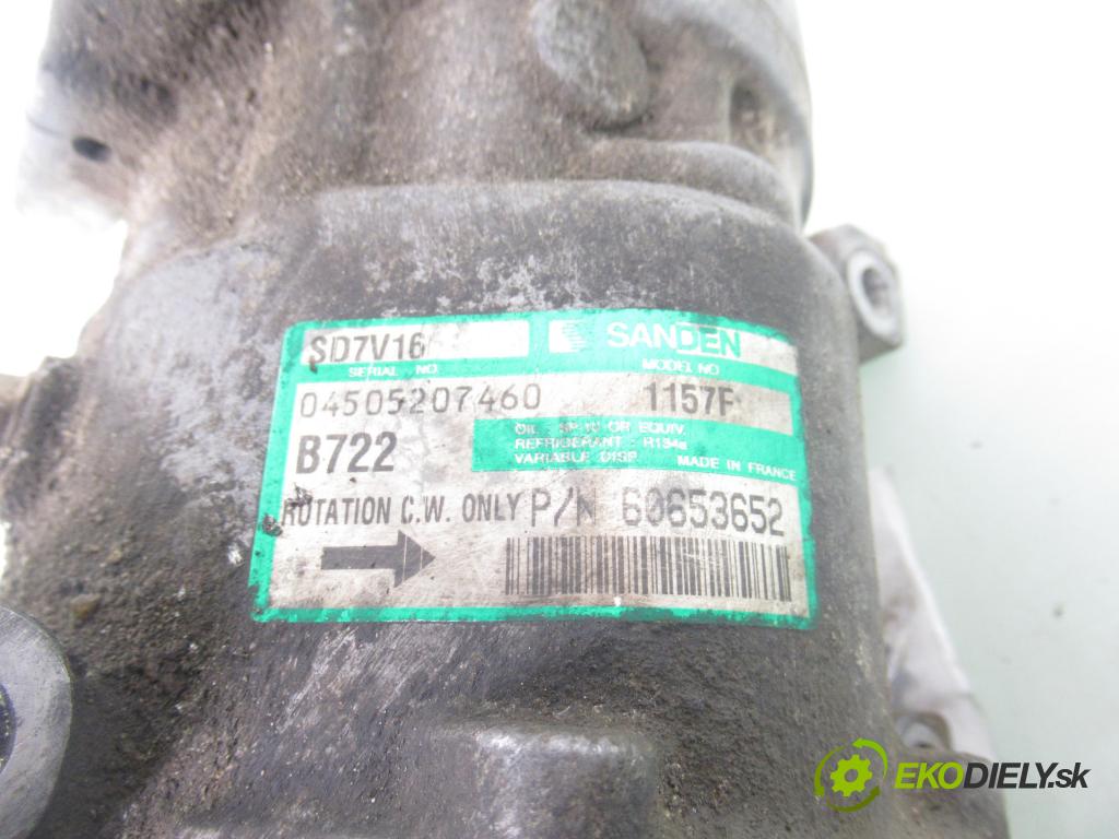 FIAT MULTIPLA (186_) MINIVAN 2004 85,00 1.9 JTD 115 - 186 A8.000 1910,00 KOMPRESOR: klimatizace 1157F (Kompresor klimatizace)