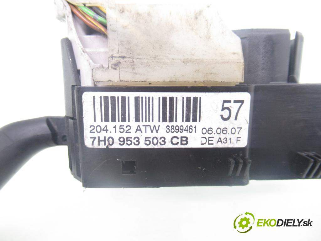 VW TRANSPORTER V Skrzynia (7HA, 7HH, 7EA, 7EH) FURGON 2007 75,00 1.9 TDI - BRS 1896,00 páčka/prepínač 7H0953503CB ; 204152ATW