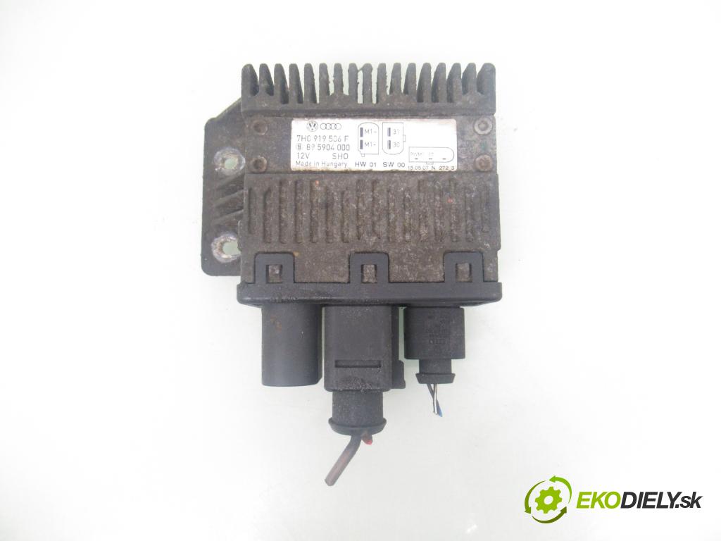 VW TRANSPORTER V Skrzynia (7HA, 7HH, 7EA, 7EH) FURGON 2007 75,00 1.9 TDI - BRS 1896,00 řídící jednotka VENTILÁTORY 7H0919506F ; 895904000