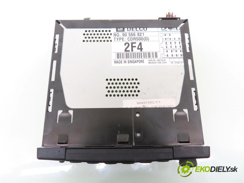 OPEL ASTRA G liftback (T98) HB 1998 55,00 1.6 8V 75 1598,00 RADIO CD 90566821 ; CDR500