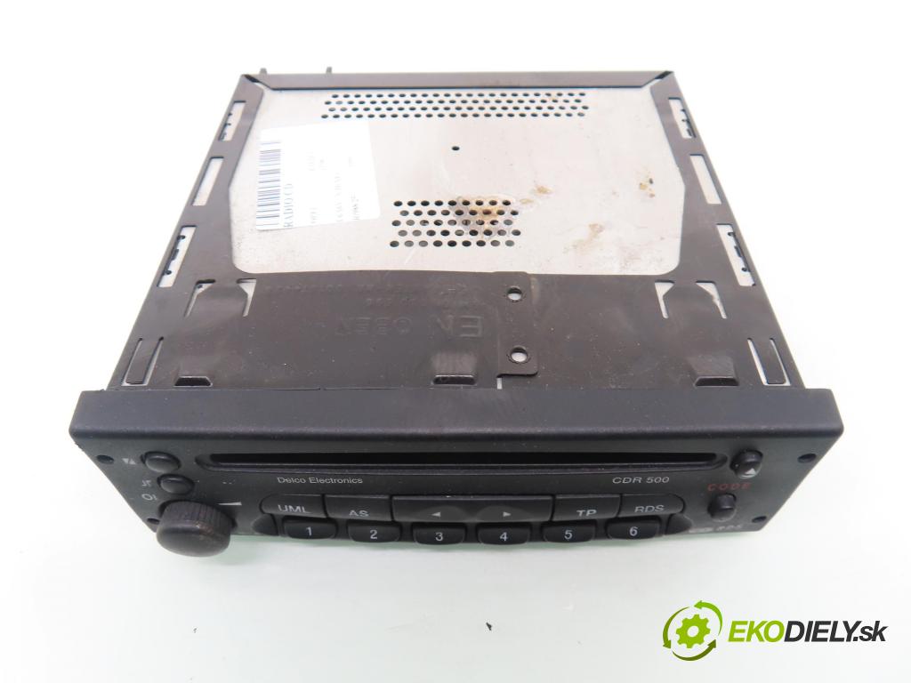 OPEL ASTRA G liftback (T98) HB 1998 55,00 1.6 8V 75 1598,00 RADIO CD 90566821 ; CDR500