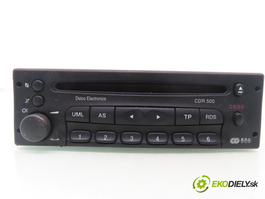 OPEL ASTRA G liftback (T98) HB 1998 55,00 1.6 8V 75 1598,00 RADIO CD 90566821 ; CDR500
