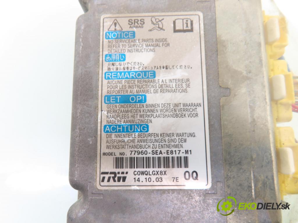 HONDA ACCORD VII (CL, CN) SEDAN 2005 140,00 2.4 (CL9) - K24A3 2354,00 MODUL air BAG 77960SEAE817M1