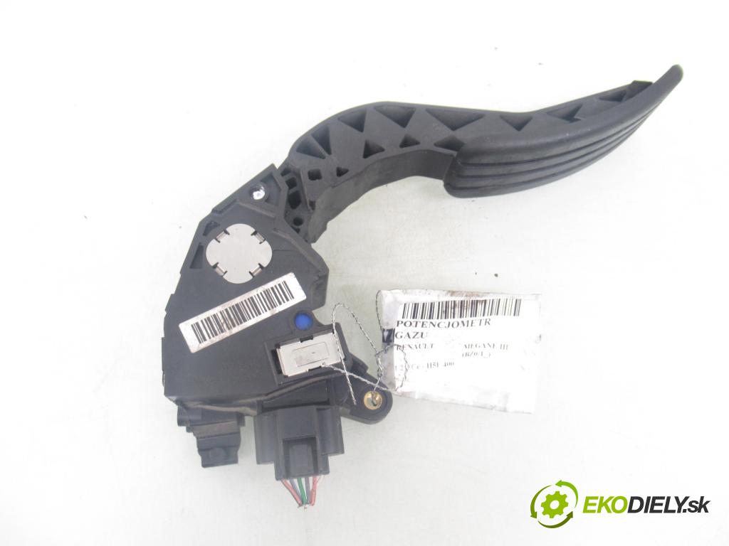 RENAULT MEGANE III liftback (BZ0/1_) HB 2012 85,00 1.2 TCe - H5F 400 1197,00 Potenciometer plynu 180020022R (Potenciometer plynového pedálu)