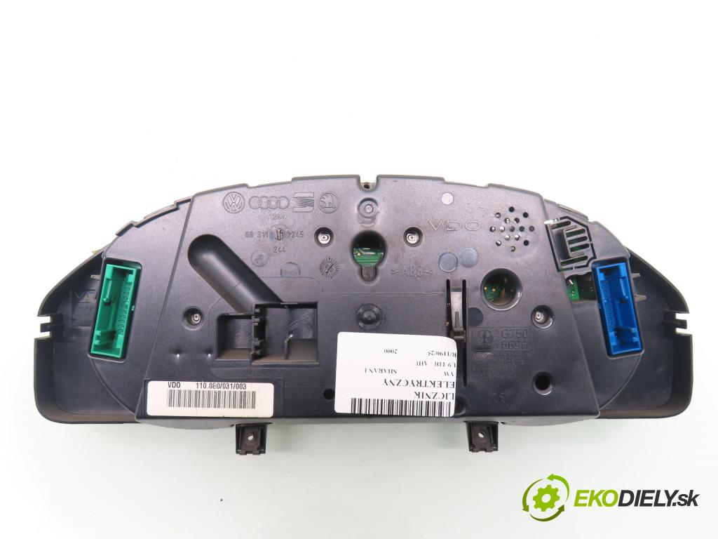 VW SHARAN (7M8, 7M9, 7M6) MINIVAN 2000 66,00 1.9 TDI PD 90 1896,00 prístrojovka elektrický 7M3920820C ; YM2110849ABA