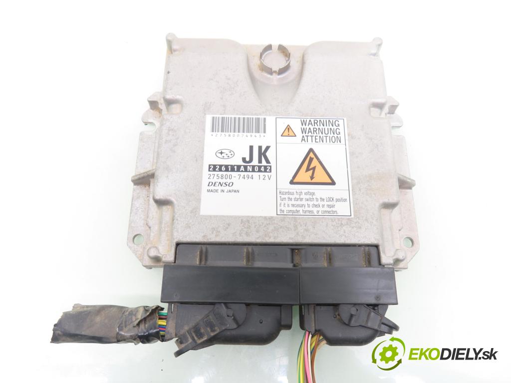 SUBARU OUTBACK (BL, BP) KOMBI 2008 110,00 2.0 D AWD - EE20Z 1998,00 řídící jednotka motora 22611AN042 ; 2758007494