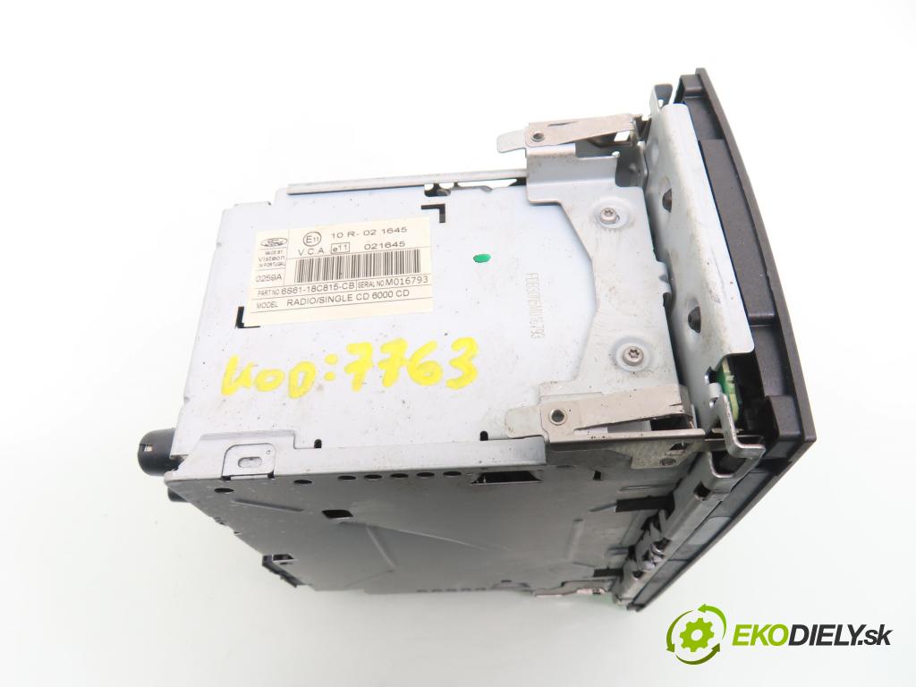 FORD FIESTA V (JH_, JD_) HB 2005 59,00 1.4 16V - FXJA 1388,00 RADIO CD 6S6118C815CB