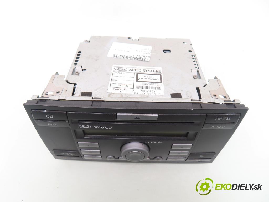 FORD FIESTA V (JH_, JD_) HB 2005 59,00 1.4 16V - FXJA 1388,00 RADIO CD 6S6118C815CB