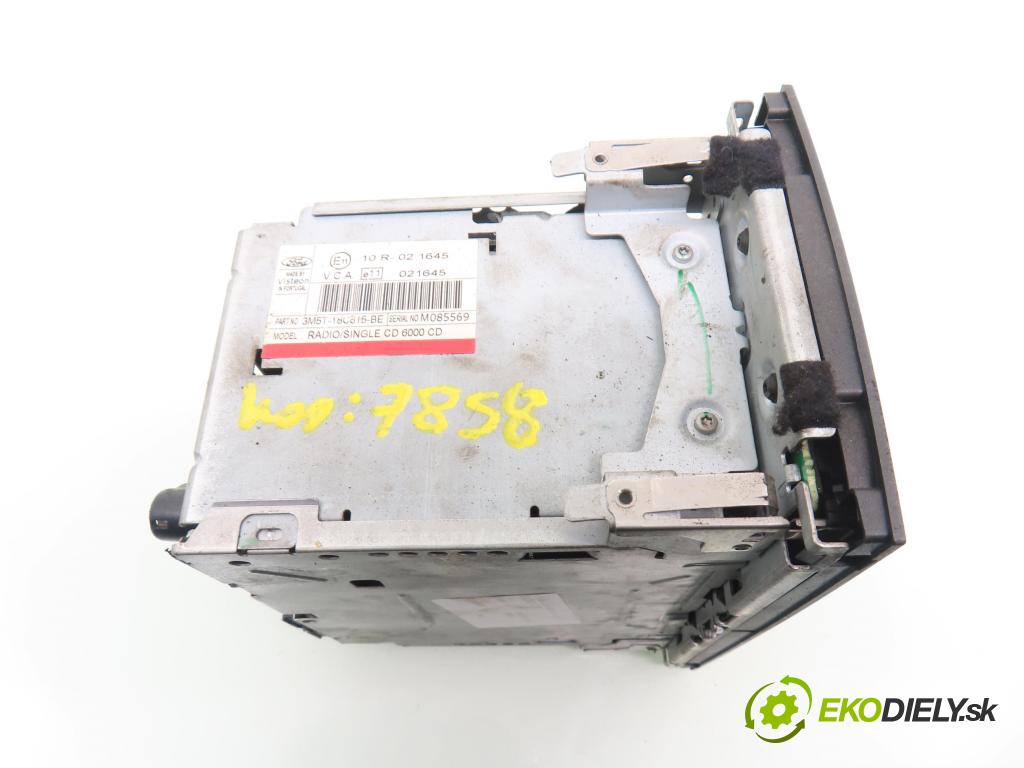 FORD FOCUS C-MAX (DM2) MINIVAN 2005 90,00 1.8 - QQDC 1798,00 RADIO CD 3M5T18C815BE
